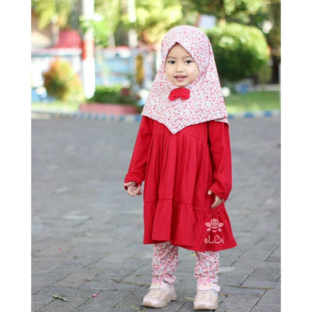 Baju Gamis Anak Perempuan Cantik eLBi Nayla / Baju Muslim Anak / Gamis Anak 1 Tahun / Gamis Bayi