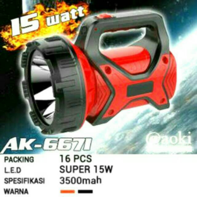 LAMPU SENTER LED AOKI AK-6671