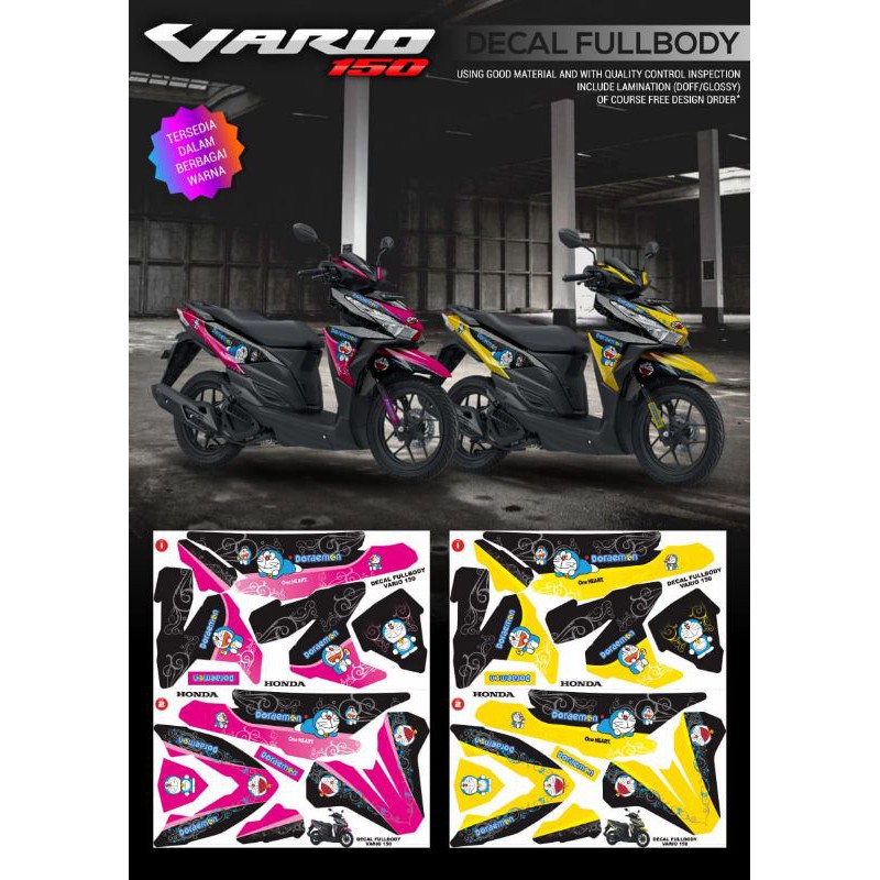 sticker decal Vario125 / decal motor Vario 125 / 150 led