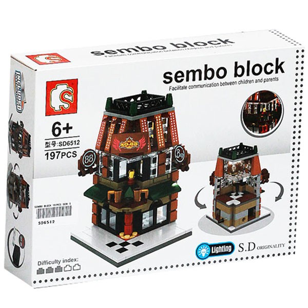 Lego Gedung Sembo Block 197pcs Seri Sd6512 Aus-1064