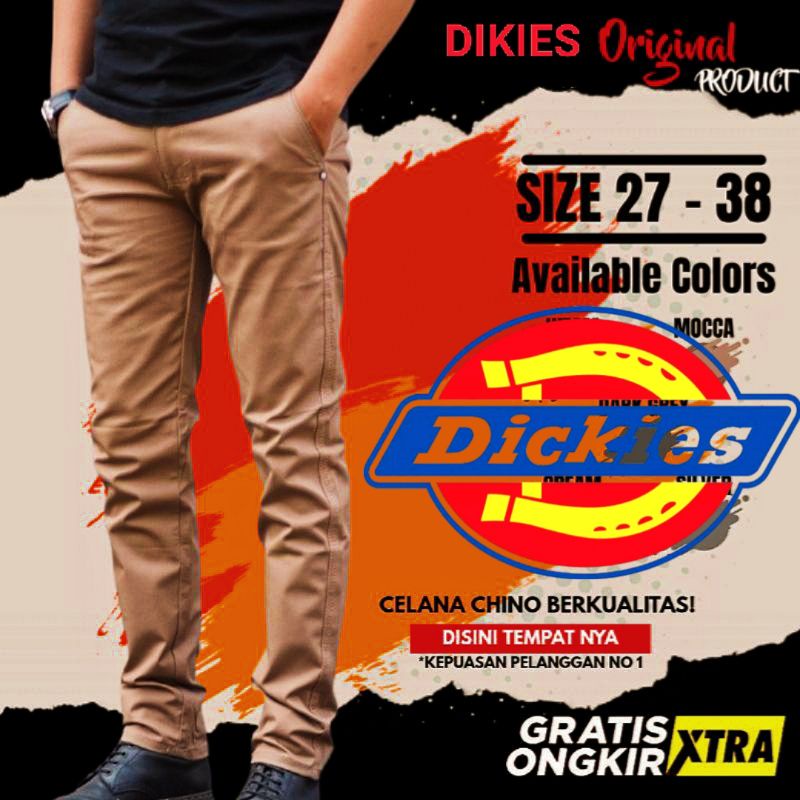 READY DICKIES NEW ART PREMIUM CELANA PANJANG PRIA CELANA CHINO PANJANG SLIMFIT STREET