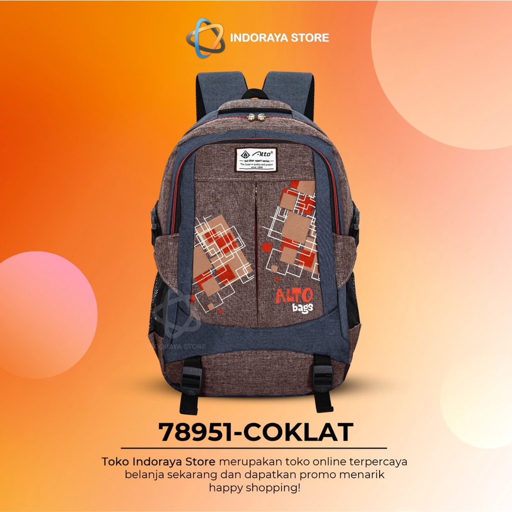 ALTO Tas Ransel Sekolah Anak Perempuan Tas Ransel Anak Laki laki Polyester Nilon Premium Import High Quality