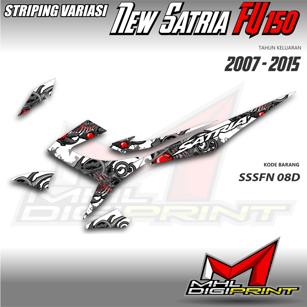 STRIPING VARIASI NEW SATRIA FU 150 - SATRIA FU FACELIFT / FU 150 - SSSFN 08