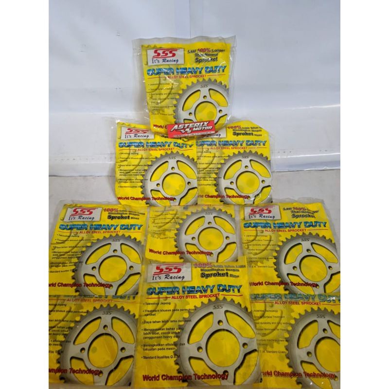 Gear SSS (Belakang) 428 45T : MEGAPRO, NMP, CB150R, CBR150, VERZA, TIGER, SONIC