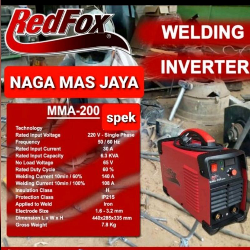 mesin las redfox MMA 200 mos