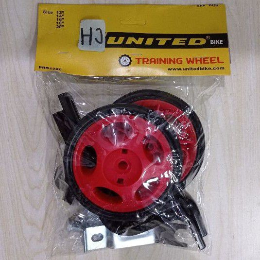 Roda Bantu Samping Training Wheel Sepeda Anak Kecil 12 14 16 18 20 United 12-20 12 - 20 inch