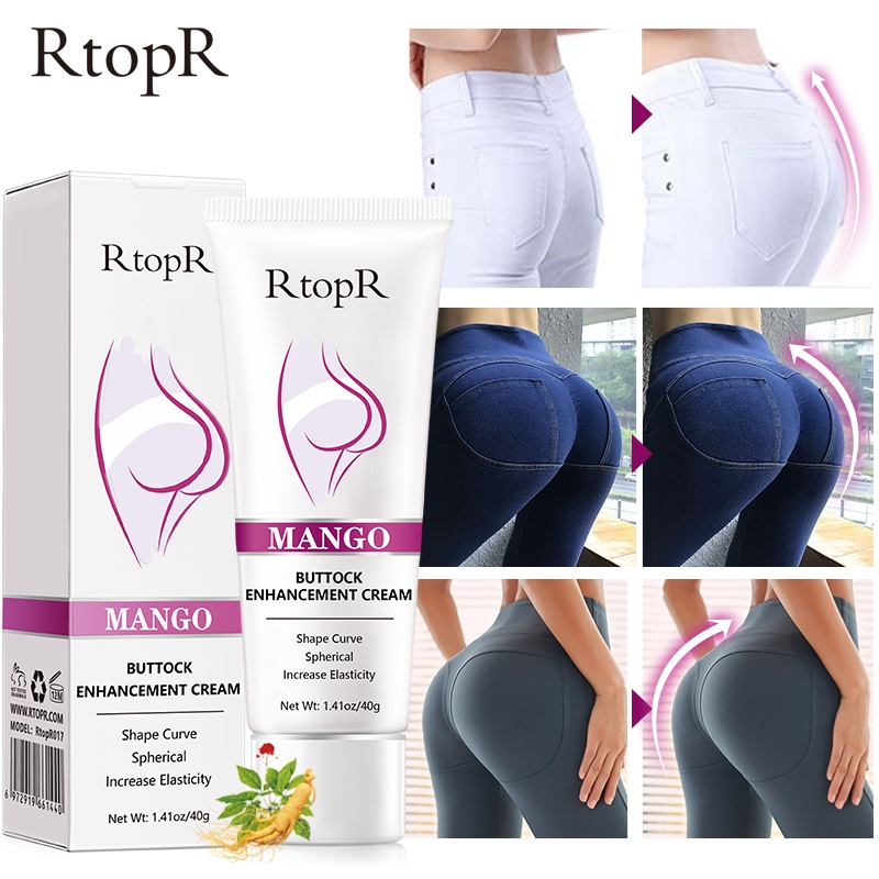 RtopR Sexy Buttock Enhancement Cream Body Skin Care Hip Firming Cream Whitening Moisturizing Anti-Aging Buttock Treatment Mango