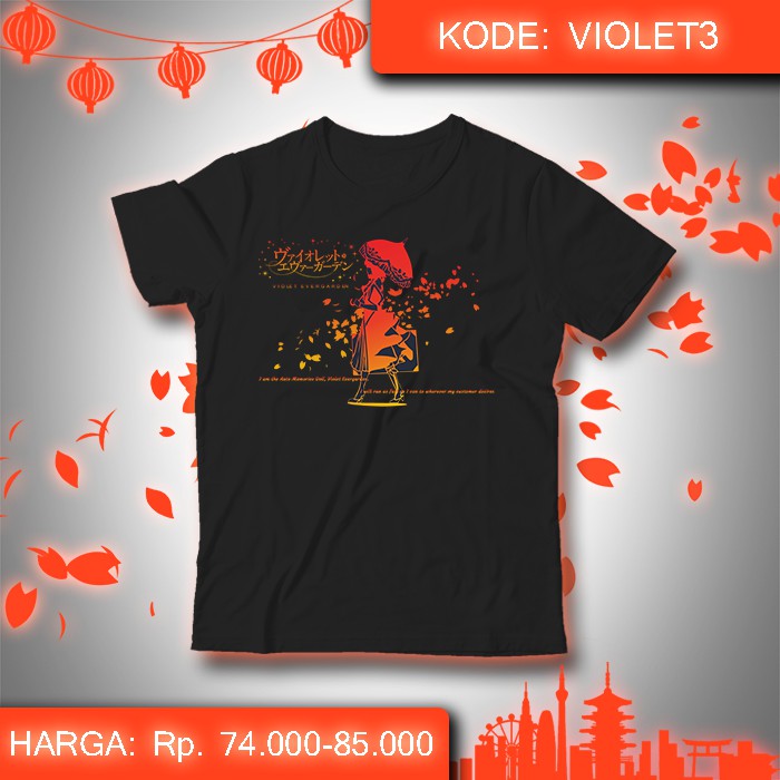 Baju Kaos Anime Violet Evergarden - Auto Memories Doll Gilbert 3 Baju