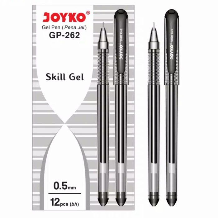 

Jual Pulpen Pen Joyko Skill Gel Gp 262 Lusinan Hot Sale