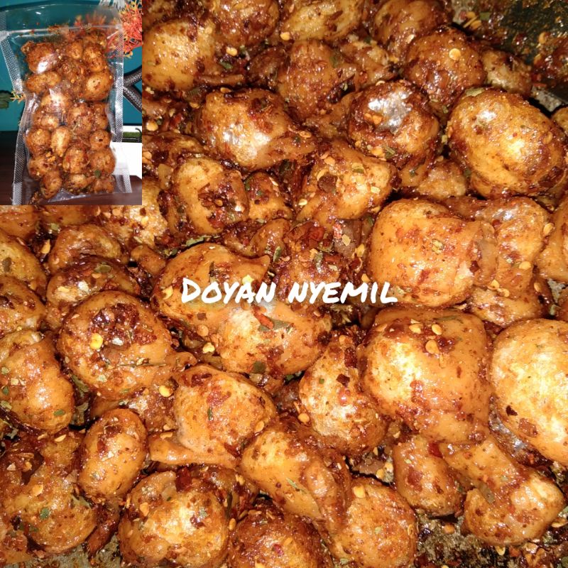 

Siomay Mini Kering Pedas Daun Jeruk / Siomay Seblak Gurih Pedas Krispi