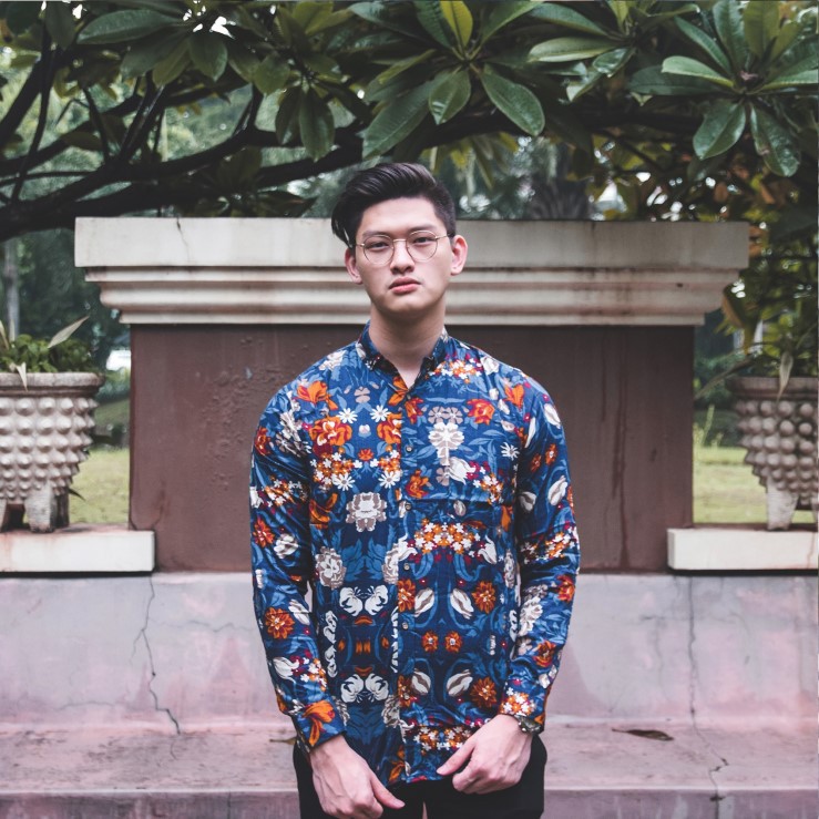 [For.Kasual] Kemeja Floral Long Casablanca (E-1383)