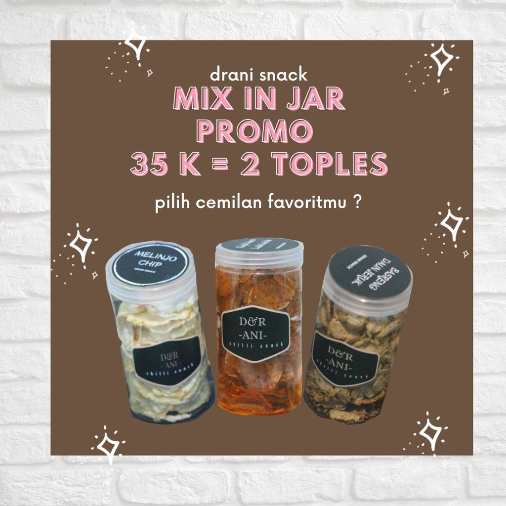 

drani snack mix toples