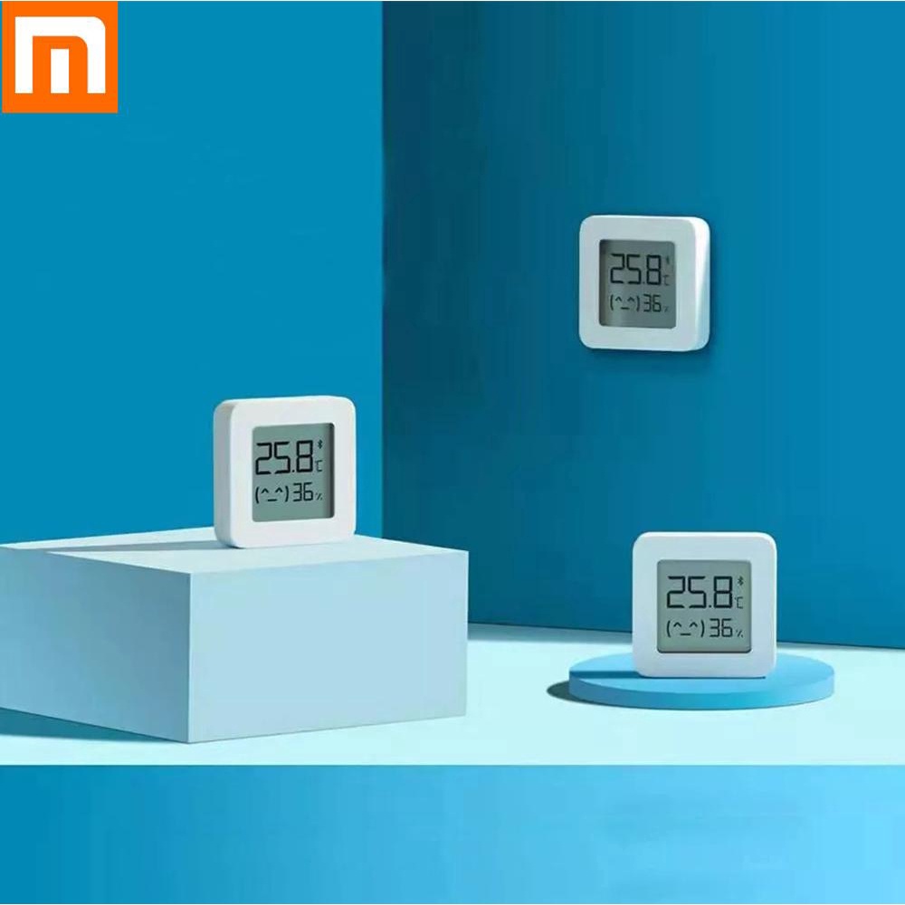 XIAOMI MI TEMPERATURE &amp; HUMADITY MONITOR 2 ORIGINAL GARANSI RESMI