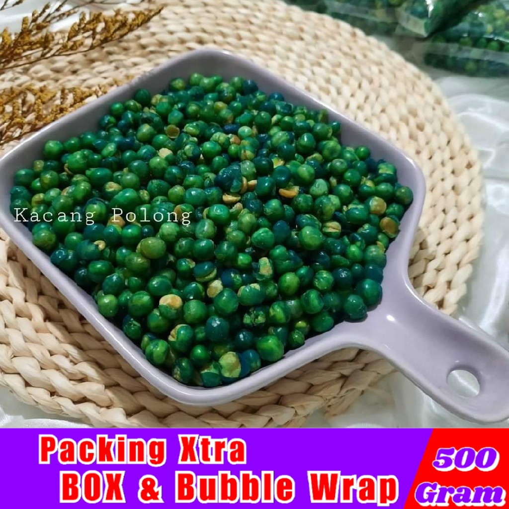 

Kacang Polong Hijau 500gr / Kacang Polong Kupas - Hufaida Snack makanan ringan