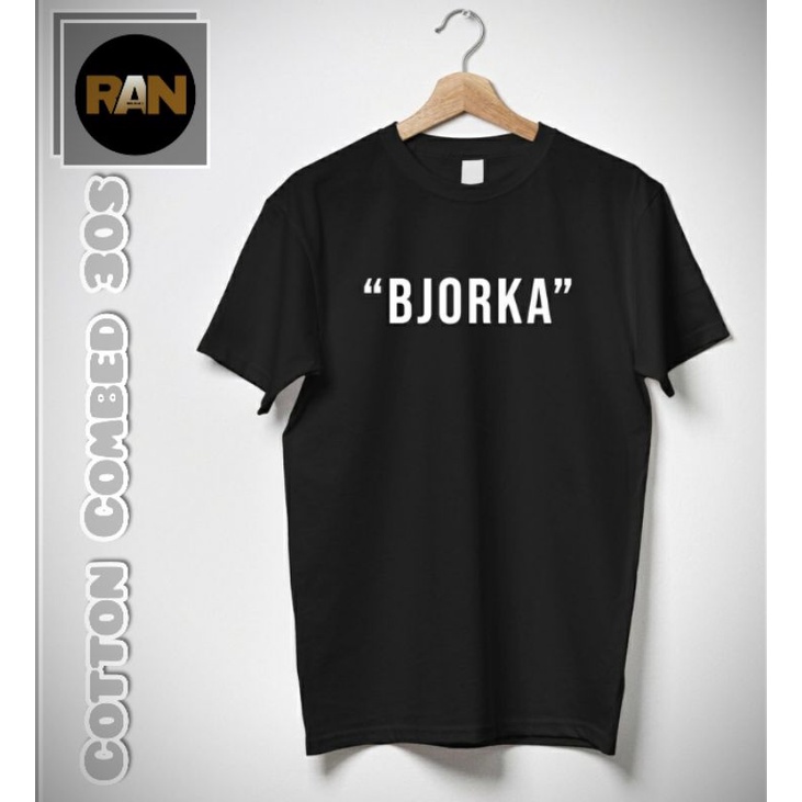 Baju T-shirt Kaos Viral "BJORKA" l Kaos Hacker Bjorka l Kaos Viral Terlaris