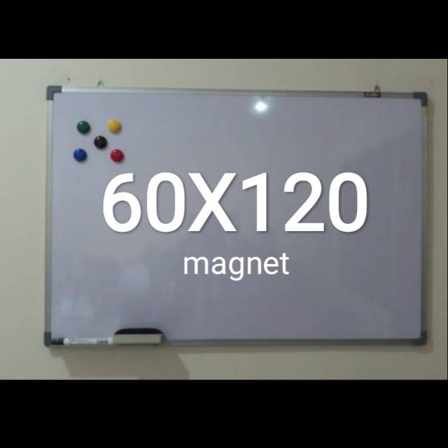 Whiteboard + Penghapus + magnet