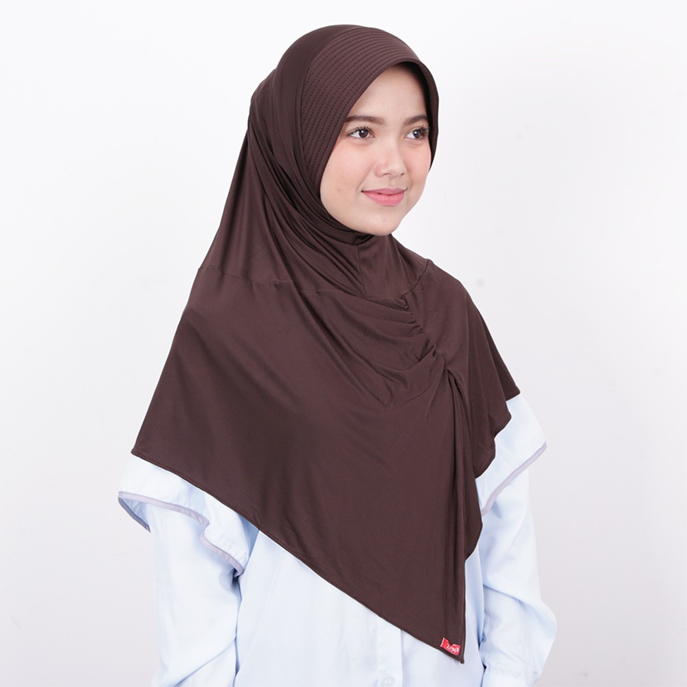 Zoya Kerudung Instan Bergo Kalila Filia Dark Brown Zoya Kerudung Instan Bergo Kalila Filia Dark Brown