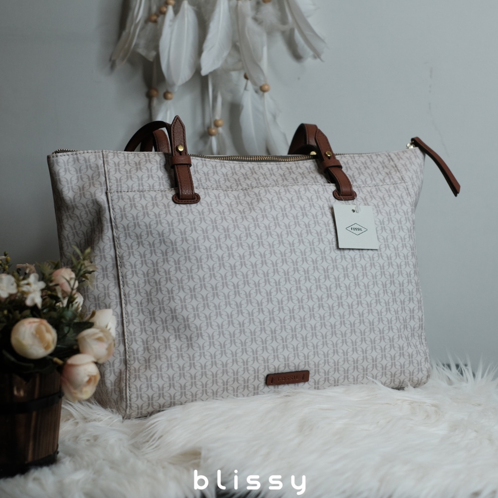 F0SSIL RACHEL TOTE TAUPE/TAN by Blissy Authentic