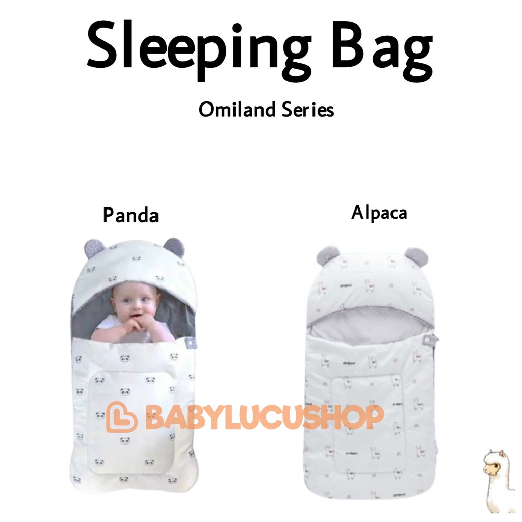 Sleeping Bag Omiiland Panda Dan Alpaca Series OWS2141 Selimut Topi Omiland