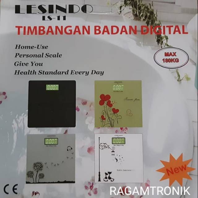 Timbangan Badan Digital LESINDO LS-11 180kg 100g
