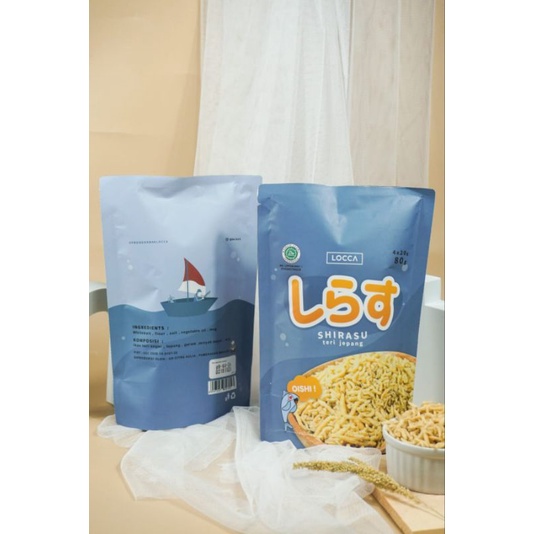 Locca kremesan ayam 100gr /kremesan ayam salted egg 100gr / teri jepang shirasu 80gr