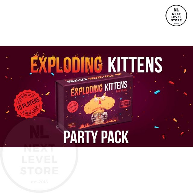 Exploding Kittens : PARTY PACK Board Game Kittens Games