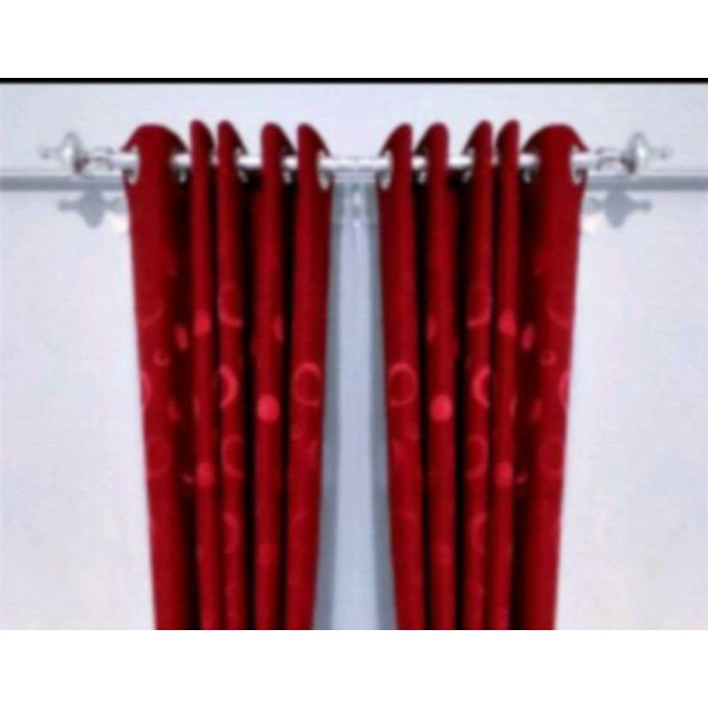 gorden kusen pendek murah_gorden tebal minimalis_korden kolonggan mirah_bigg sell_gorden jendela pintu polos murah_gorden lokal poni murah_gorden pintu jendela kamar_gorden pintu jendela ruang tamu_gorden polos pintu tinggi mewah_gorden kamar tebal murah-Merah