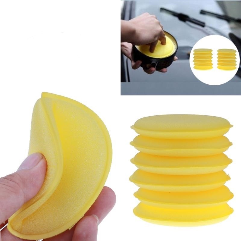 Busa Sponge Applikator Pad Poles Wax Body Mobil Motor 10Cm Model Rata