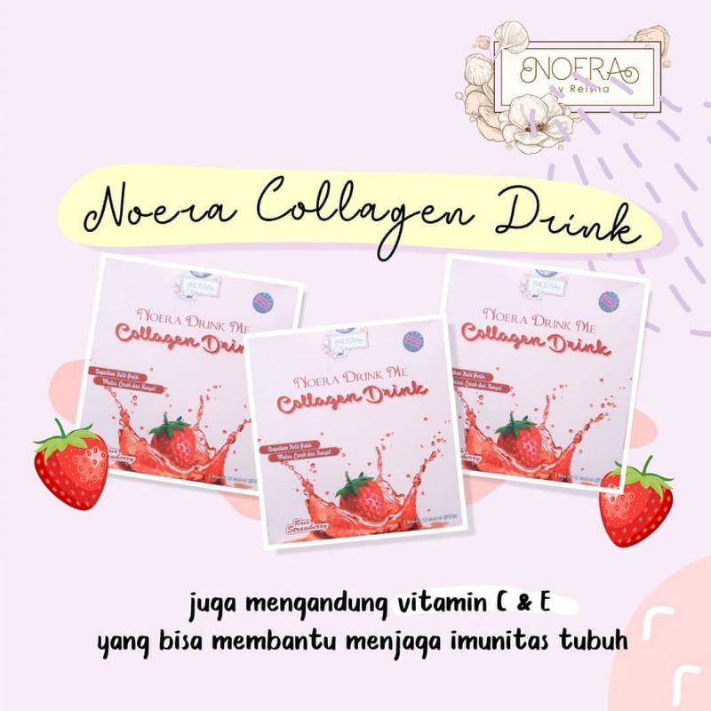 Noera Collagen Drink - Suplemen Pemutih Kulit Noerabeautycare Noera Drink Me Collagen BPOM