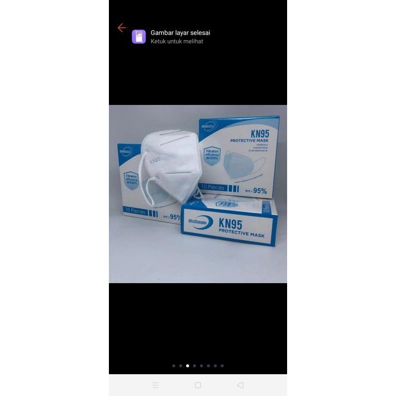 Masker protective face mask medis KN95 KN 95 BFe 95%