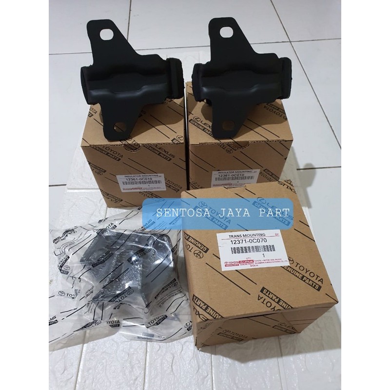 ENGINE MOUNTING INNOVA FORTUNER HILUX BENSIN 3PC ORIGINAL