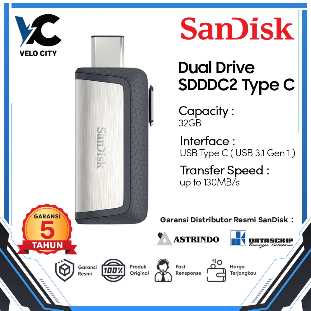 Sandisk OTG 32GB USB Type-C USB 3.1 Ultra Dual Drive ( Sdddc2 32Gb )