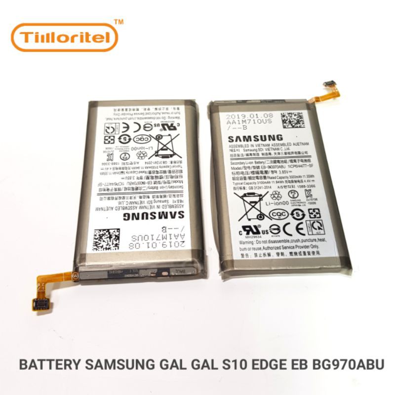 BATTERY SAMSUNG GAL S10 EDGE EB BG970ABE