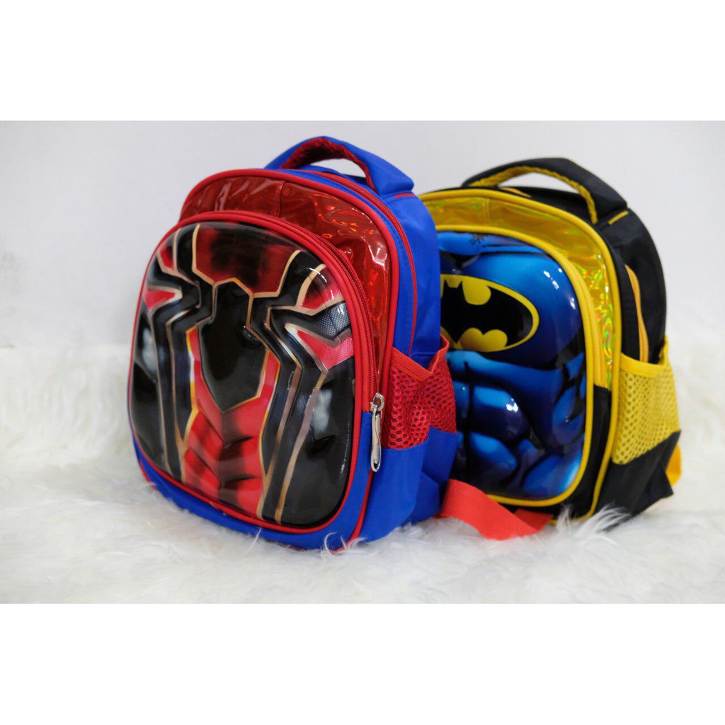 tas sekolah anak 3D PAUD import super hero