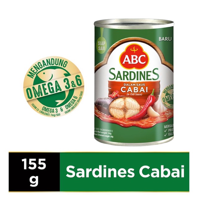 

Abc Sardines Chili 155G