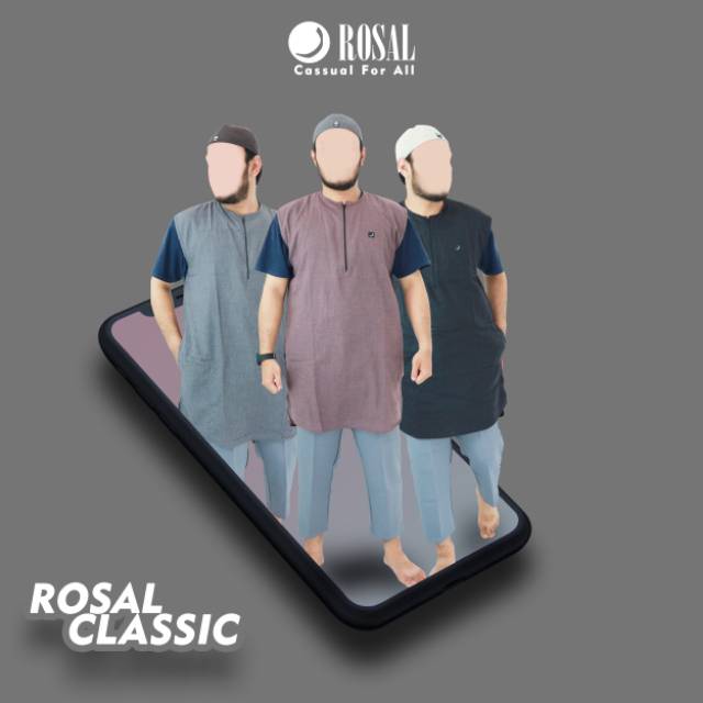 ROSAL CLASSIC ROMPI SHALAT SALAT SHOLAT SOLAT DEWASA PAKAIAN MUSLIM KURTA PRIA