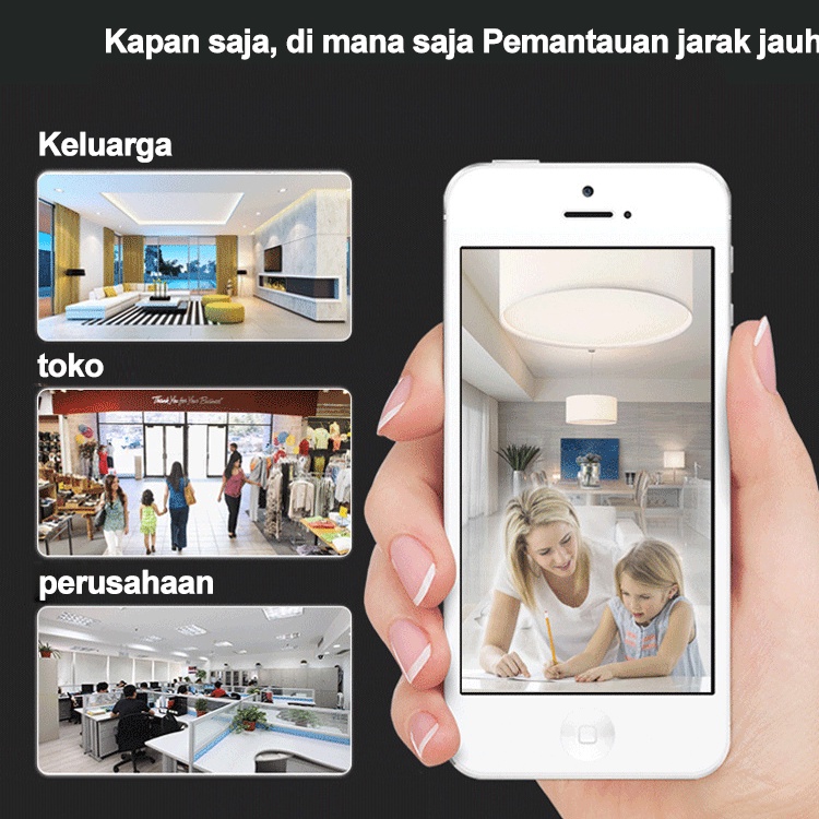 CCTV MINI  CAMERA MINI V380 HD 1080P WIRELESS CCTV  WIFI  Pantau Jarak Jauh Menggunakan