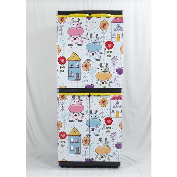 LEMARI PLASTIK LEMARI PAKAIAN MIAMI ORLANDO SUSUN 4