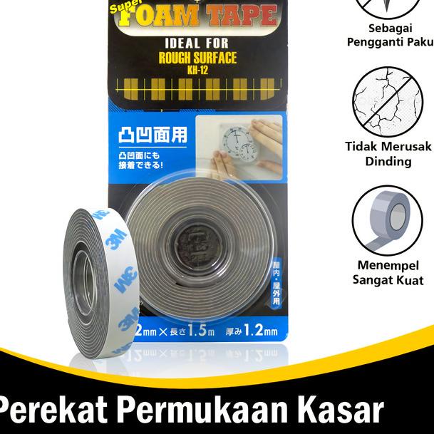 

➵ Scotch KH 12 Double Tape Super Strong for Rough Surface 3M ֍