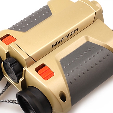 Night Scope 4 x 30mm Binoculars with Pop-Up Light / Teropong - Gold