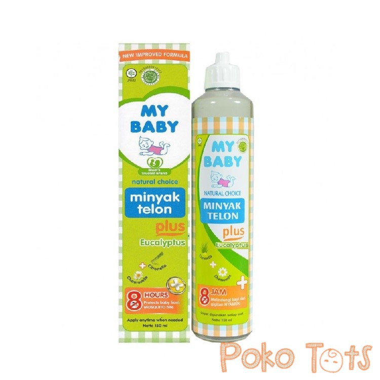 My Baby Minyak Telon Plus Eucalyptus 150ml Perlindungan 8 Jam