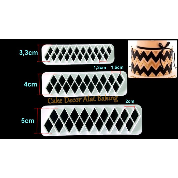 

Cutter Zig Zag 3pcs