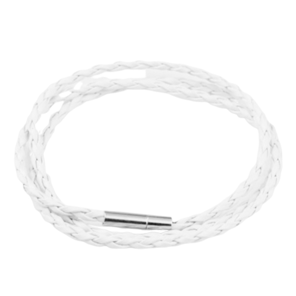 Hu Hu Hu Hu Hu Alat Bantu Pasang Kacamata♡ Gelang Tali Kulit Kepang Dengan Gesper Magnetik Untuk Unisex