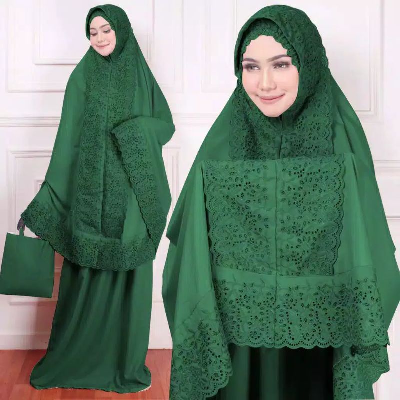 MUKENA DEWASA TERBARU FATIMAH KHADIJAH Termurah (BISA COD) + Tas &amp; Tasbih