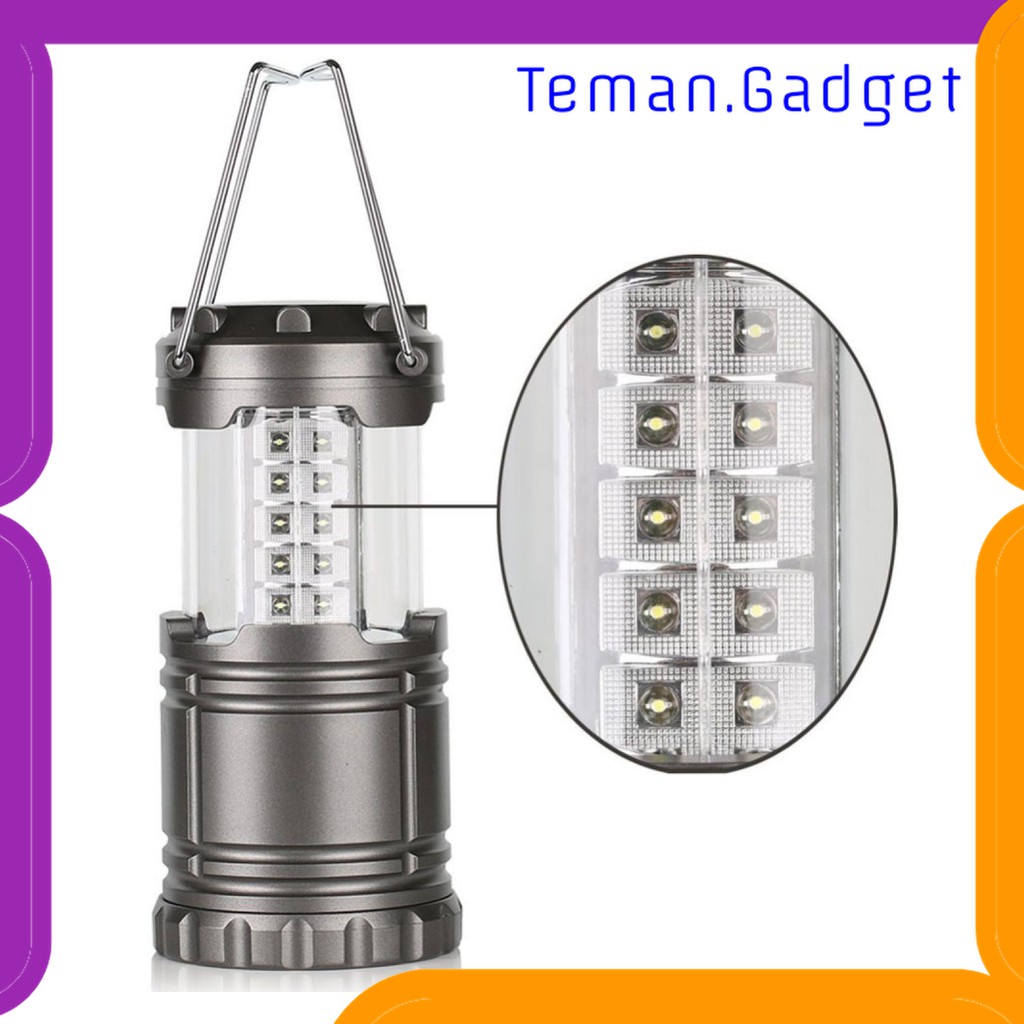 TG-DG135 LAMPU LENTERA CAMPING LANTERN 30 LED WATER RESISTANT - GY18