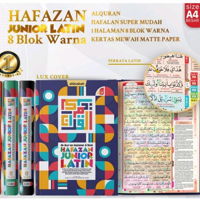 

alquran hafalan junior untuk anak latin 8 blok warna a4 besar