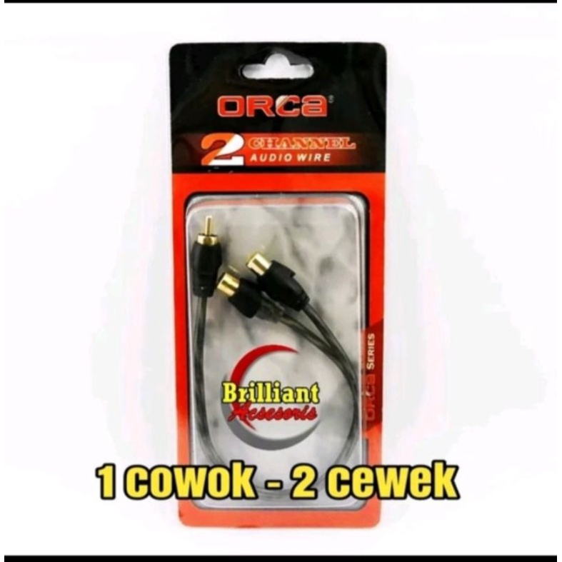 Kabel Sambung Y RCA * 1 Cewek 2 Cowok * 1 Cowok 2 Cewek * Male Female