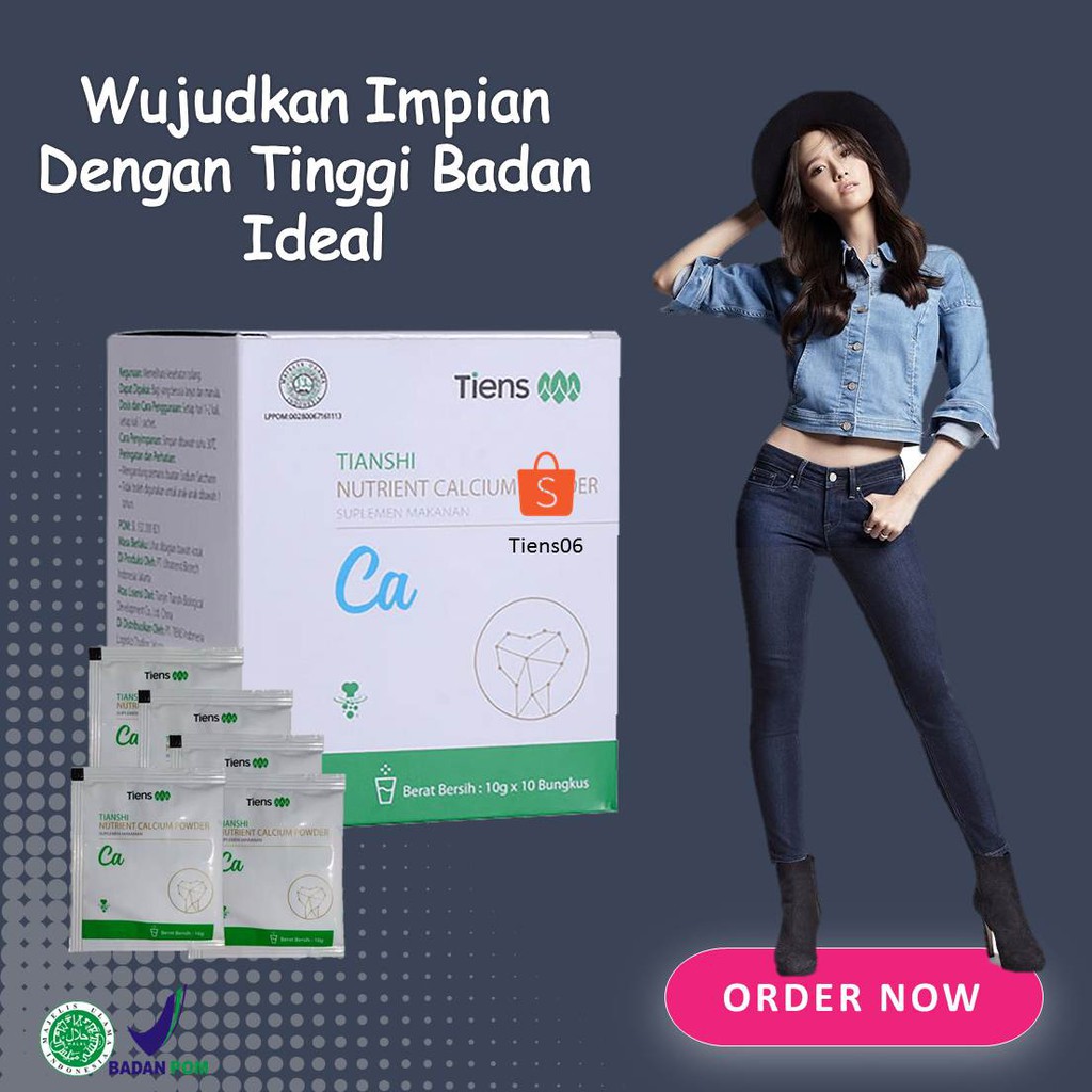 

NUTRIENT HIGH CALCIUM POWDER NHCP TIENS/ PENINGGI BADAN SUSU BUBUK SUSU PATAH TULANG ( PER SACHET )