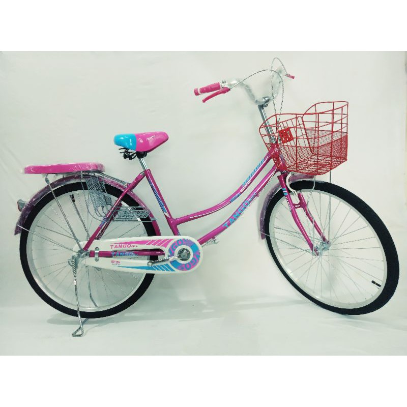 Sepeda city bike mini keranjang ukuran 20 24 26 inch Tango Urban Flower untuk anak dan dewasa