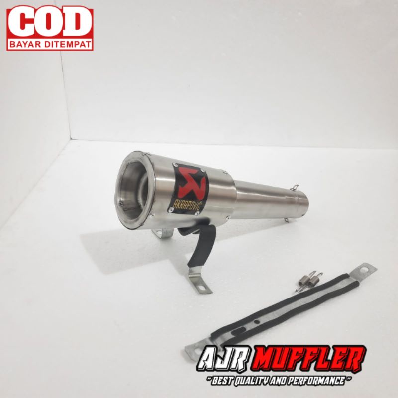 slincer knalpot racing akrapovic gelas  untuk,cbr,vixion new, vixion r,gsx,r15 v2, r15 v3, r15 xabre